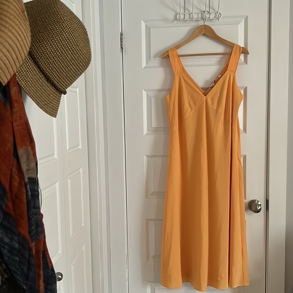 VINCE. Summer dress extra large peach/orange - Picture 3 of 15
